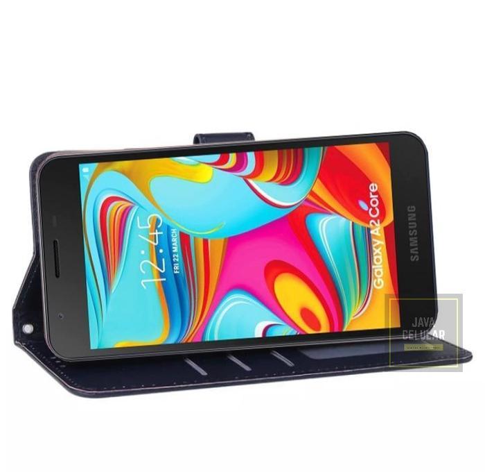 Flip Case Untuk Samsung Galaxy A2 Core Flip Case Kulit Casing Dompet Case Wallet Leather Flip Case T