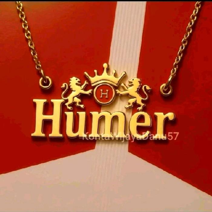 Mainan Liontin Ukir Model Humer merah&Putih elegan bahan kuningan anti karat