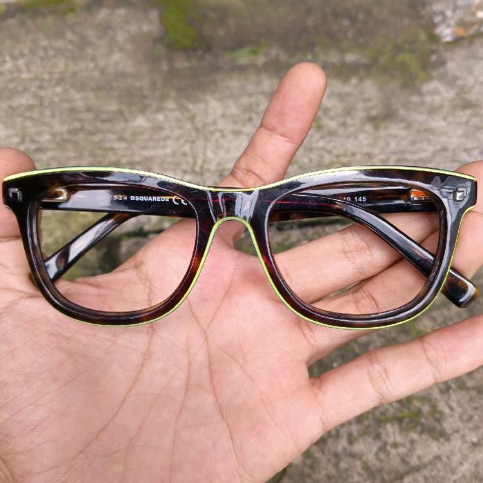 frame kacamata DSQUARED2 CANTBERBURY ORIGINAL SECOND Lensa Pria Wanita Eyewear