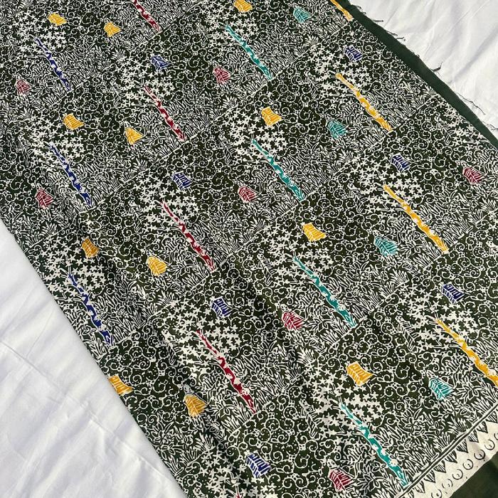 Kain Batik Malam Dingin Hijau