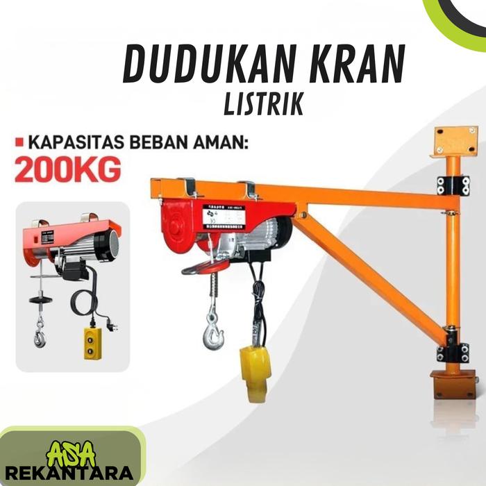 Braket Dinding Motor Daya Tinggi Alat Angkat Universal Kecil Pipa Baja Tebal Premium Cocok Untuk Dal