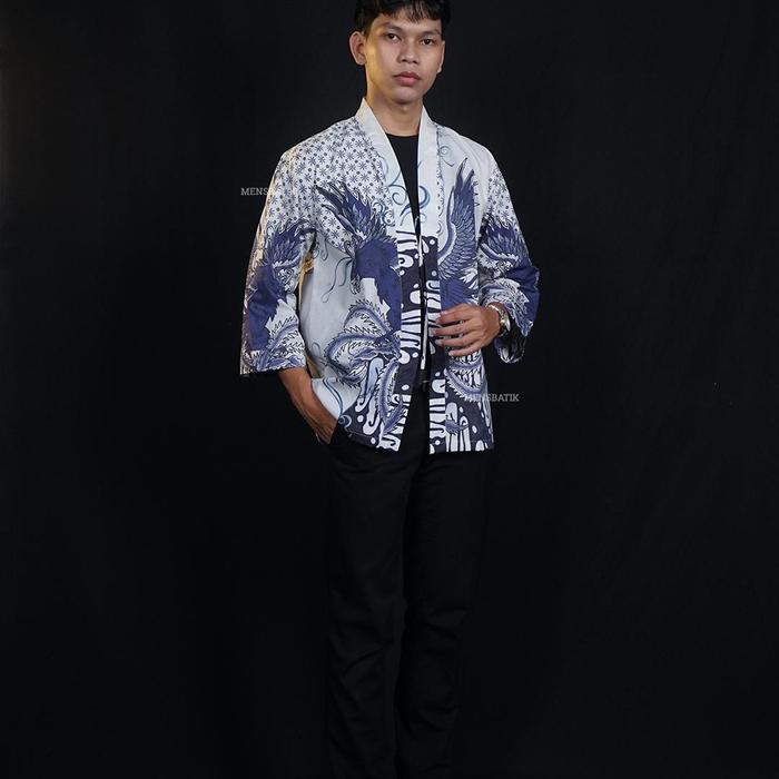 MENSBATIK - Phynix Tirtha outer - outer batik pria - outer batik - batik pria lengan panjang - outer