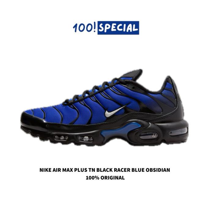 Sepatu Nike Air max Plus Tn Black Racer Blue Obsidian  BNIB