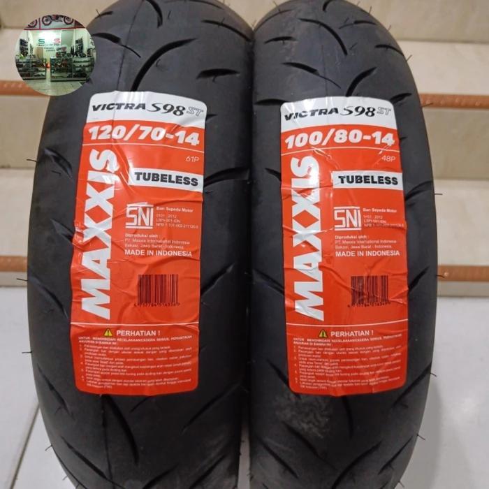BAN MAXXIS 100 80 14 DAN 120 70 14