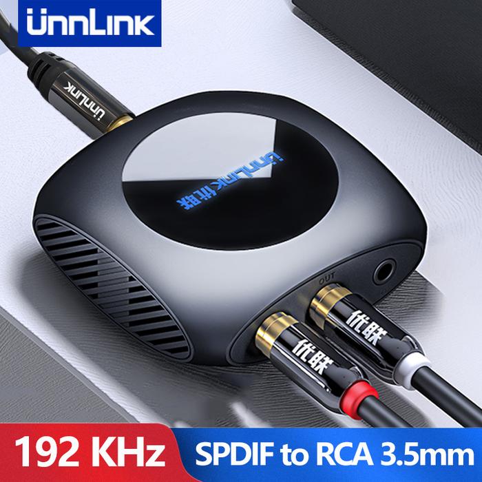 Unnlink DAC Digital to Analog Audio Converter Optical Coaxial Fiber