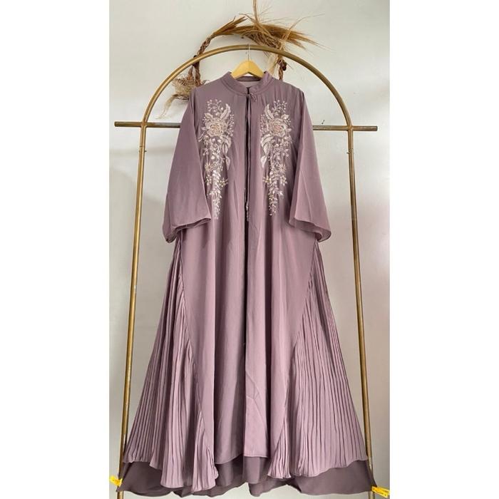 Gamis Sw Elvia Outer Bordir Sallaco