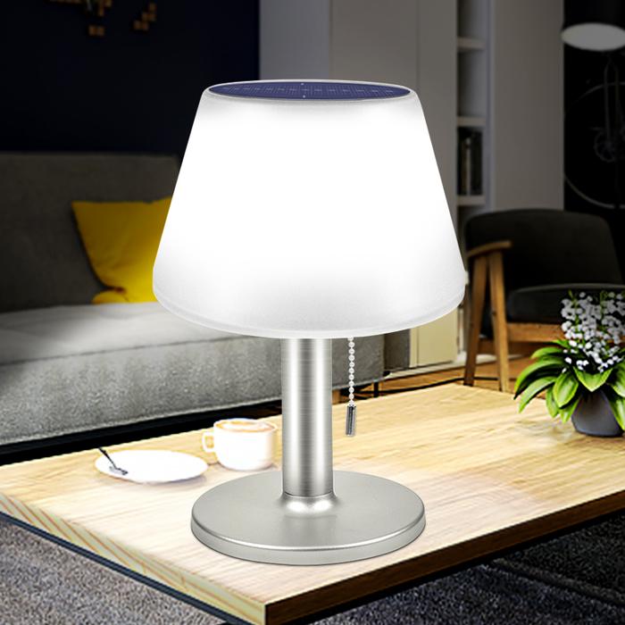 Tenaga Surya Meja Lampu Tahan Air Outdoor Indoor Lampu Meja Tiga Mode