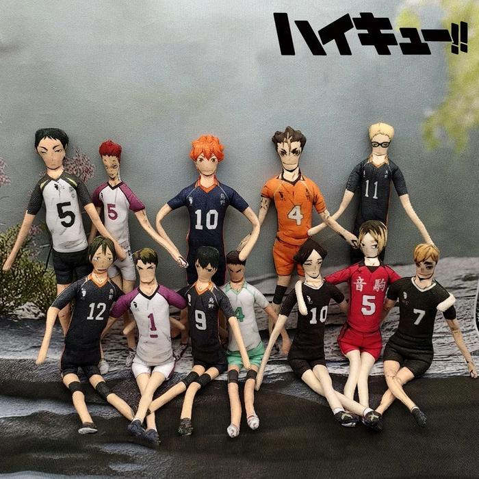 Anime Haikyuu Hinata Shoyo Kozume Kenma Cosplay Keychain Plush Cotton Doll Slender Twistable Shape R