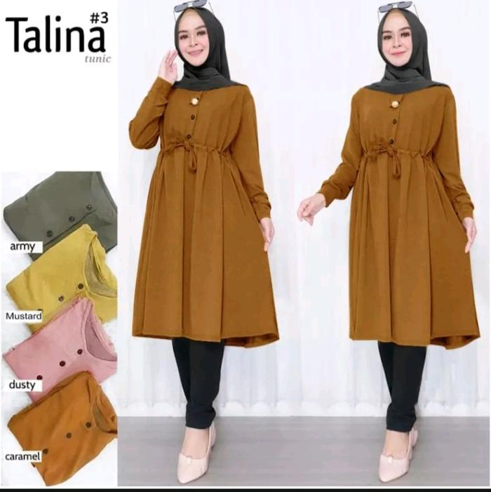 Talina tunik wanita terbaru bahan rayon twill tunik wanita terlaris 2024