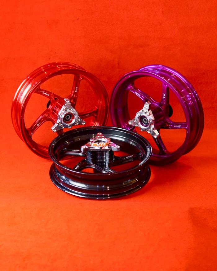 Termurah! Velg CMG MOZ MFZ Nmax Old New Neo Turbo Palang 5 Warna Merah Ungu Black Chrome