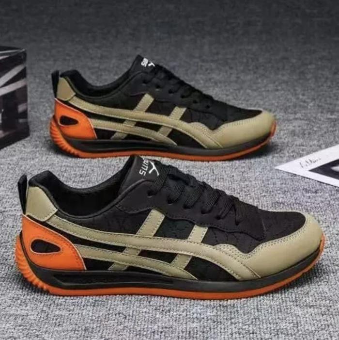 Sepatu Sneakers Unisex Onitsu Casual Running Sport (Free Box) - SP50 - Fortuneenstore Shoes Pria