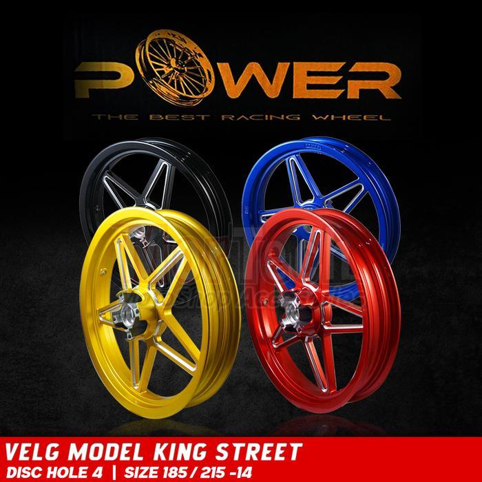 Velg Power King Street Vario 110 Beat Fi  Vario 125 Vario 150 Scoopy Genio Model Bintang Lebar 215/2