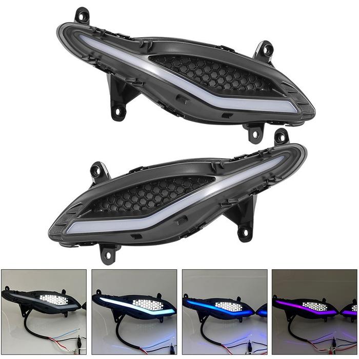 BEST SELLER Lampu Alis 7 Warna Motor Lampu Senja Gaban Jupiter Z1 /YAMAHA SRL115 fiPutih Merah Pilot