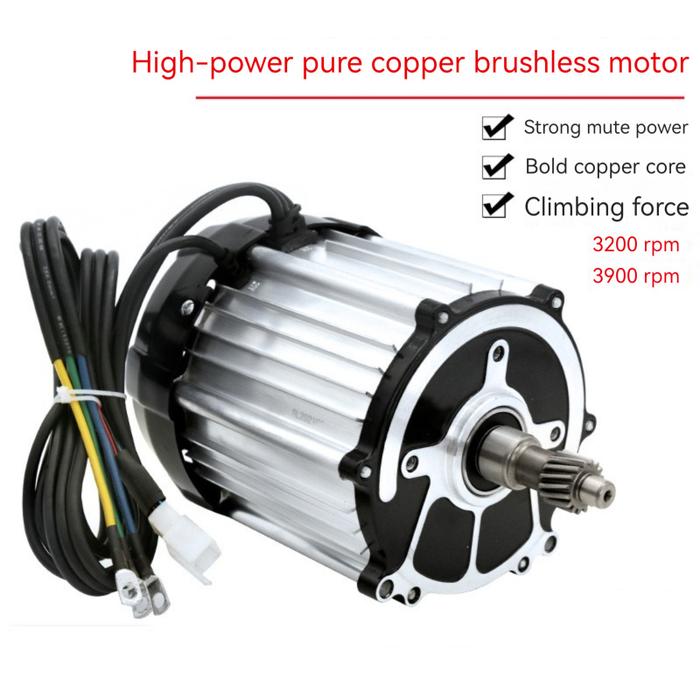 1500W/1800W Electric Car Tricycle Motor 5 Hole 16 Tooth Differential Motor 48/60/72V Brushless Full 