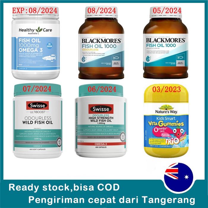 Blackmores FISH OIL 1000 mg natural source of omega-3 400 capsules