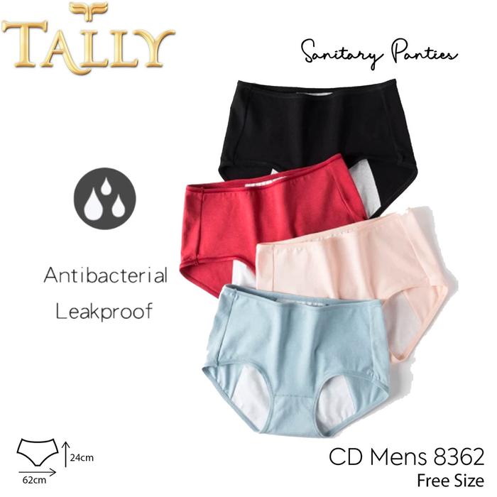 [TOMS] TALLY (1pcs) Celana Dalam Menstruasi CD 8362 Bahan Katun Fit to L-XL