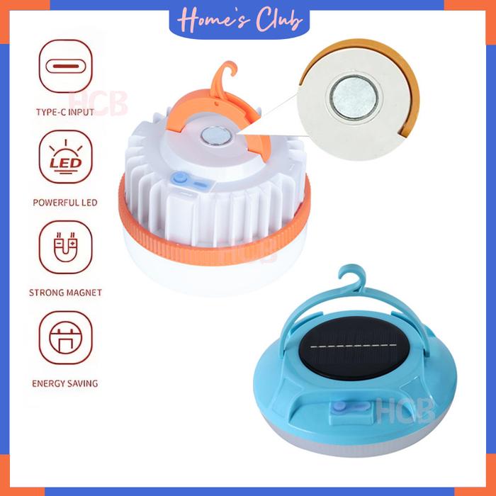 Lampu Camping / Lampu Emergency Gantung Camping LED / Solar Lampu