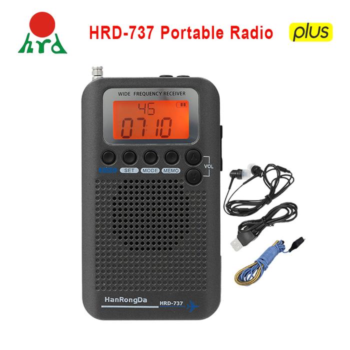 HanRongDa HRD-737 Portable Radio Aircraft Full Band Radio