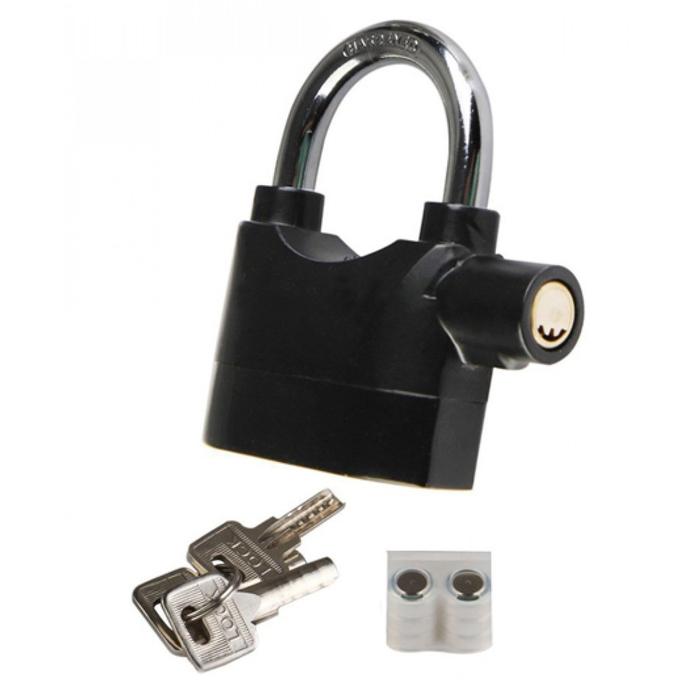 Gembok Alarm Anti Maling (Alarm lock , Kunci Gembok Alarm) Suara Keras