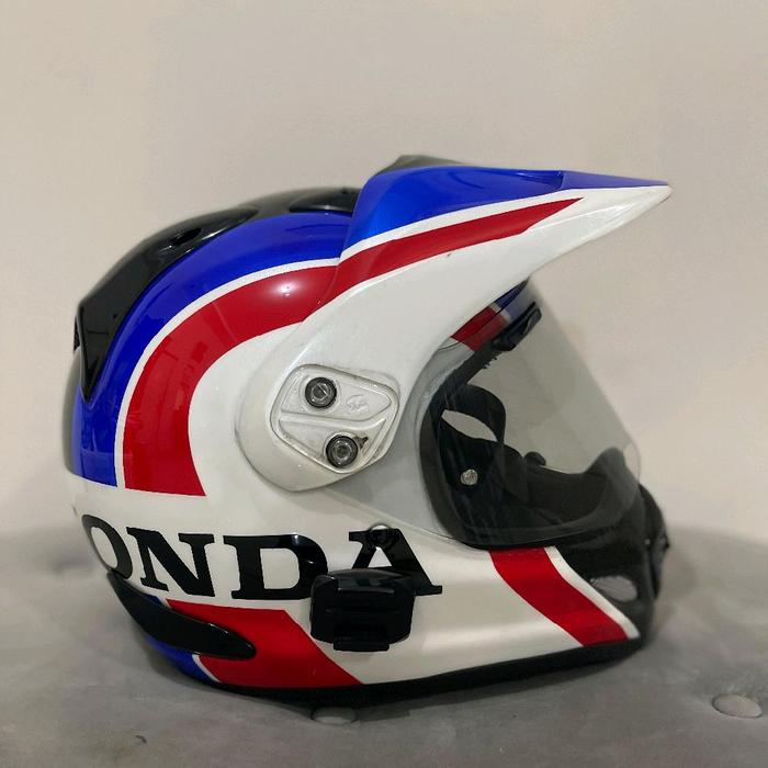 Helm fullface Arai Snell 2015 repaint & TLD air Snell M2005 Redbull Motocross