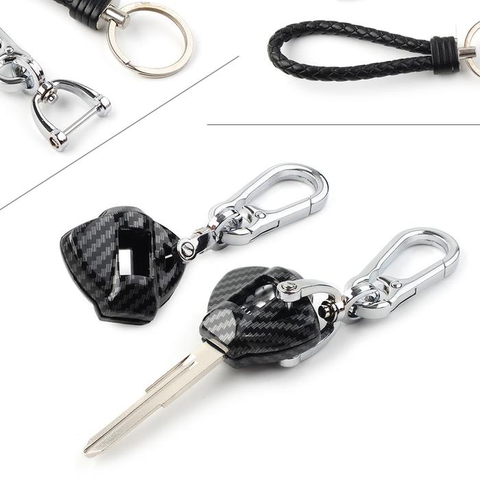Carbon Fiber Color Motorbike Uncut Blade Blank Key Embryo