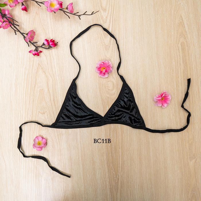 Set Bra Cd Satin Pakaian Dalam Wanita Satu Hitam Wanita Size Xl Bc11B