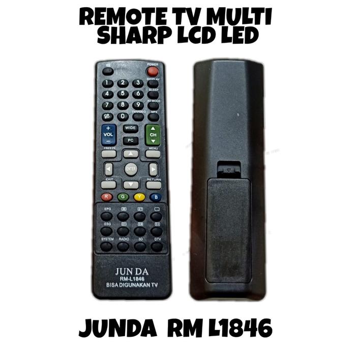 Remote JUNDA L 1846 cocok Sebagai Pengganti TV SHARP LCD LED