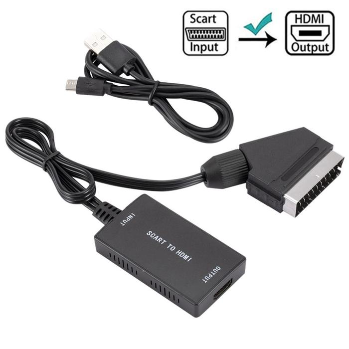 Blu-ray DVD Player Projector HD 720P/1080P Monitor SCART to HDMI