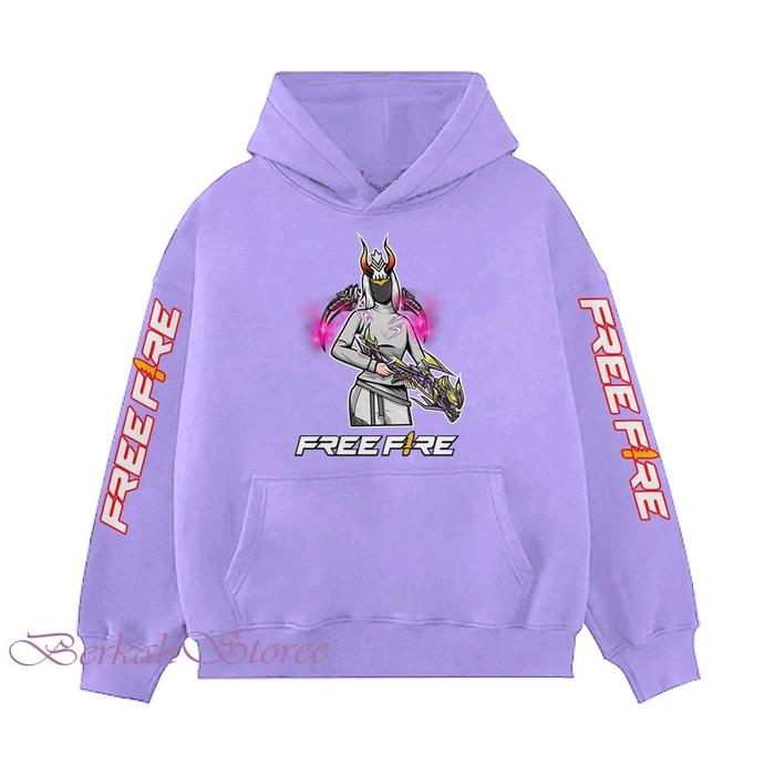 Jaket Sweater Hoodie FF karakter Girl SG - Warna Hitam, Putih, Merah, Abu, Hijau, Pink, Mocca, Maroo