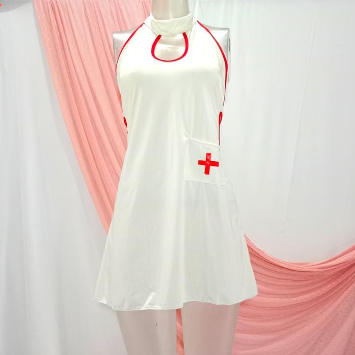 Termurah !! S M L XL XXL XXXL Lingerie Cosplay Nurse Sexy Big Size Kostum Suster Intim Pasangan Seks