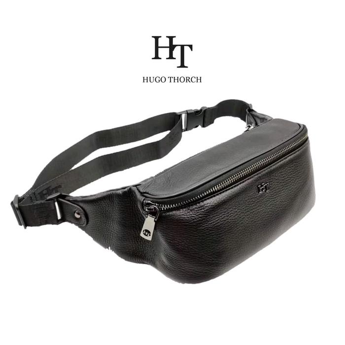 Hugo Thorch - Waist Bag Pria Kulit - Luciola