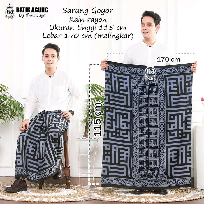 SARUNG GOYOR ABG MOTIF KANG SANTRI | KALIGRAFI KUFI | WAYANG JEJER | KORAN BAHAN ADEM NYAMAN Rayon M