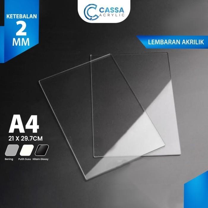 Akrilik Lembaran Bening A6 1,5mm / Acrylic Sheet Clear Transparant