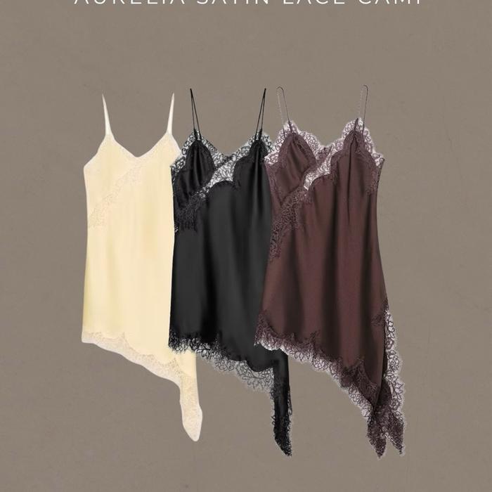 Aurelia Satin Lace Cami / Satin lace premium