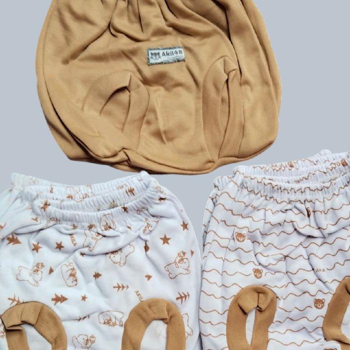 Akiian Celana POF Bayi Baru Lahir 0/3 Bulan Isi 3/6/12 Motif Lucu dan Nyaman untuk Bayi Anda