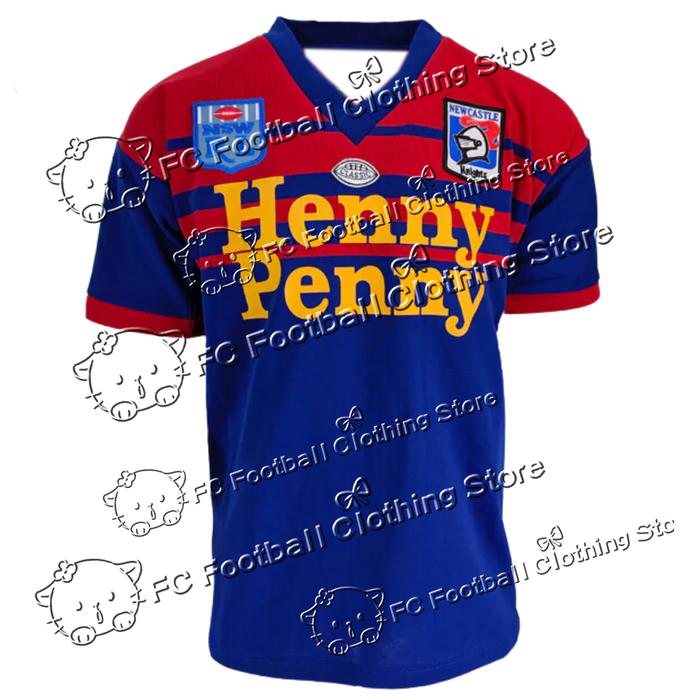 Newcastle Knights 1988 Retro Rugby League Jersey - Sizes S to 5XL Adults Children Outdoor Sports Com