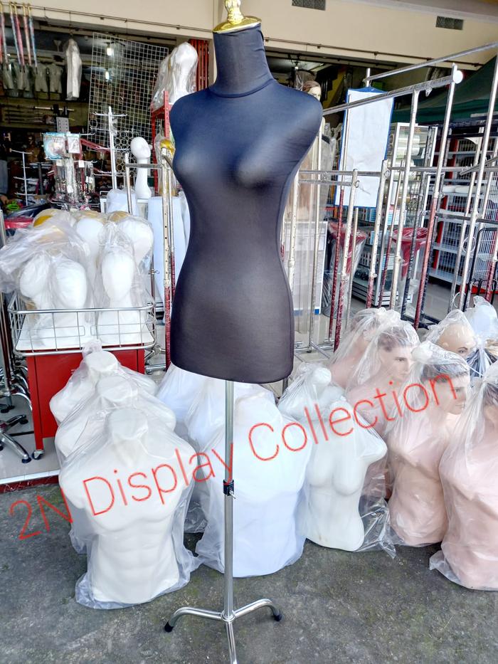 Manekin Cewek Dewasa Lapis Kain Plus Tiang | Patung Baju | Manekin Baju | Patung Lapis Kain | Maneki