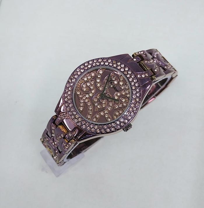 Jam Tangan Wanita Analog Stainless Steel Chopard L'Heure du Diamant Berlian Kulit Mewah Elegan Grade