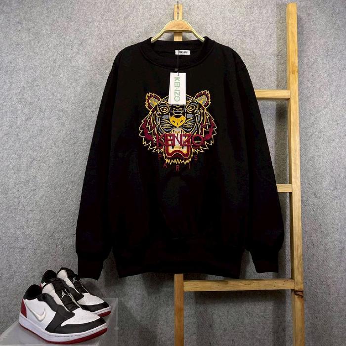 Kenzo Crewneck Branded Full Bordir Cotton Flecee Premium Bahan Tebal Lembut Halus Nyaman Hangat Orig