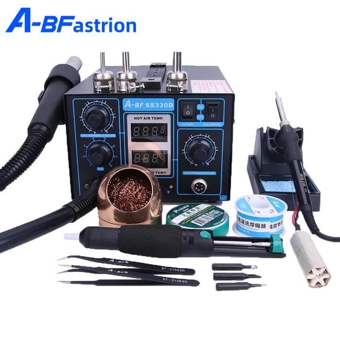 A-BF SS330D 2-in-1 Hot Air Rework Station Digital Display Soldering