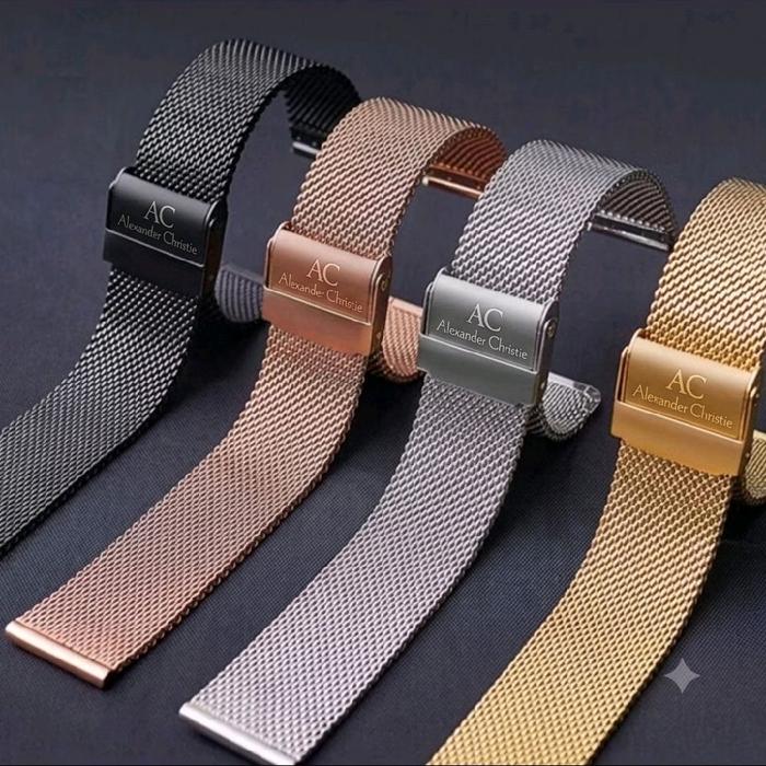 Rantai Jam Tangan ALEXANDRE CHRISTIE Rantai  Pasir Mesh 16mm-18mm