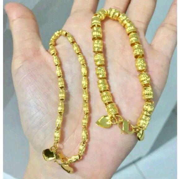 GELANG BAMBU GC LAPIS EMAS 24K