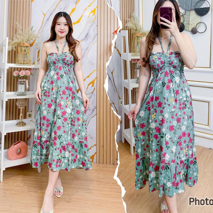 DRESS TALI LEHER | CARMEN ARMERIA | DRESS 7/8 | BAHAN RAYON  DASTER BALI
