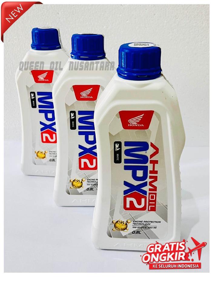 (HARGA 3PCS) - OLI MPX2 MOTOR MATIC HONDA 800ML 10W-30 HONDA MATIC VARIO BEAT SCOOPY SESUAI DLL Moto