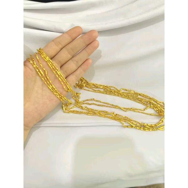 Kalung Medan Asli Motif Bambu Lapis Emas 24k mewah elegan
