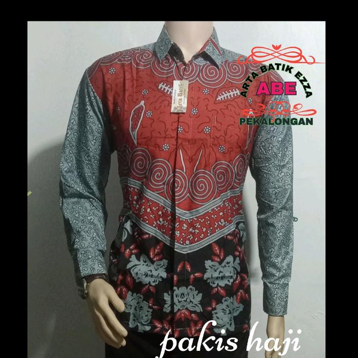 kemeja batik  Katun ,batik moti pakis haji original ,batik buat kerja, batik buat kantor , batik art
