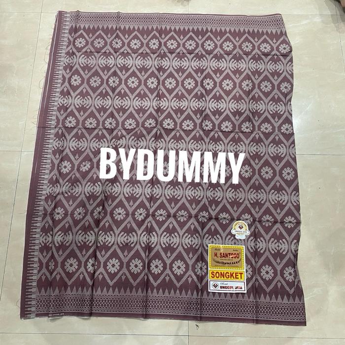 ￼Kain Panjang Unggul Jaya Songket warna ungu no 16  muda pink soft pastel grosir murah bisa buat baw