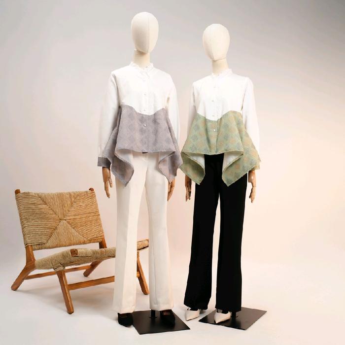 Blouse Atasan Sovinska M6 Motif Tenun Bulu New Model