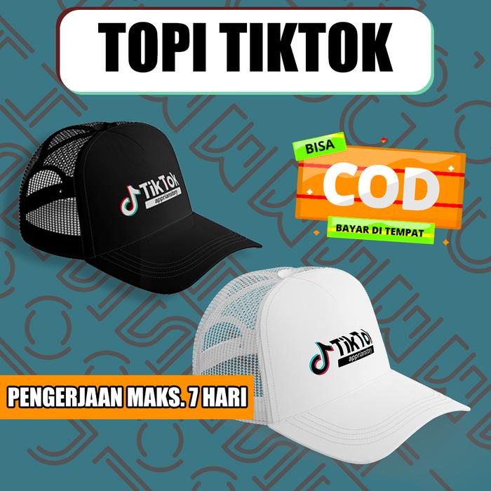 TOPI TIKTOK SABLON NAMA AKUN PROFIL Otomatis Sesuai Akun Tiktok