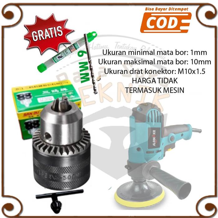Kepala bor buat mata chuck mesin poles MONAKE pemoles MK500T